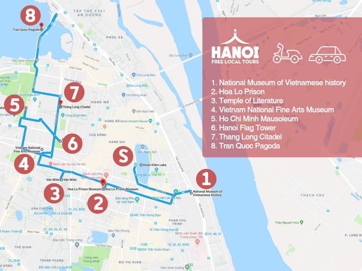 Hanoi french quarter map