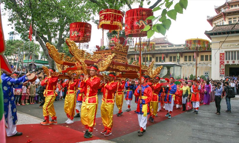 Hung King Temple Festival is one of the biggest festivals in Vietnam